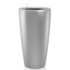 Цветочный горшок Lechuza Rondo Premium 40 All In One Silver