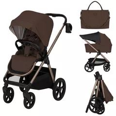 Детская коляска Lionelo Carucior 2in1 Carmine Brown Chocolate