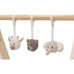 Jucărie cu pandantiv Jollein 108-001-67083 Set de jucarii pentru Babygym Animals