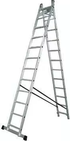 Лестница Lider-Tech AC0212A Scari cu doua tronsoane, 2x12 trepte, H=5.64m, sarcina max.150kg