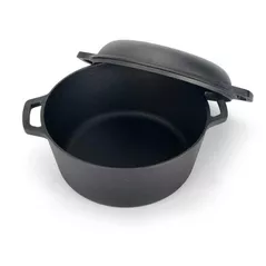 Ceaun grătar Maysternya Ceaun din fonta Uzbec WOK 6L cu capac tigaie (T404CP)