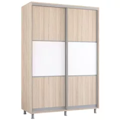 Шкаф Mobildor-Lux Раздвижные двери Aron-S 1,0–1,8 м из ДСП, горизонтальные (150 x 60 x 200 см), Sonoma