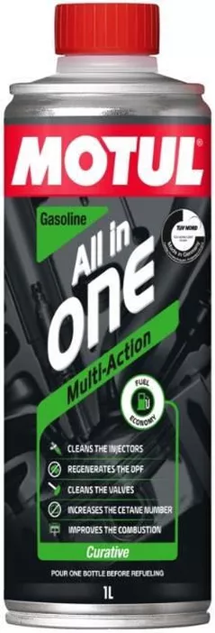 Автохимия Motul Многофункциональная моющая присадка для бензина "All-in-one" (1 л) (112832)