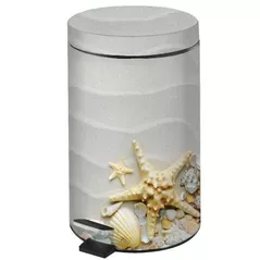 Coș de gunoi Bisk 05952 cu pedala 3L SHELLS scoica