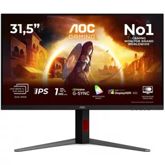 Monitor AOC U32G4U Dual-Resolution Black