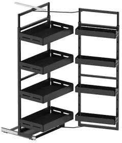 Фурнитура для мебели Starax Cargo Twin Larder 450мм антр 1550-1700 S-1225-UB-A