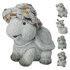 Decor Promstore 33810 Figurina Oaie, Broasca testoasa, Arici, Melc, 12cm, polirasina