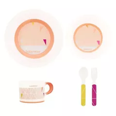 Seturi pentru hrănire bebelușilor Babymoov A005509 Set complet de hranire Peach, 5 piese