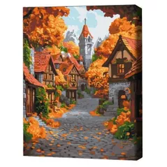 Tablou pe numere BrushMe BS54183FC 40х50cm (fără cutie) Orășelul din octombrie