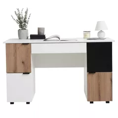 Офисный стол Fabrik Home Матео белый ясень\дуб эвок