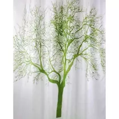Perdea de duș Bisk 04439 TXT TREE arbore verde 180x200