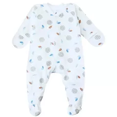 Детская одежда Minikin 231540156 Комбинезон MIX 56см Белый c узором