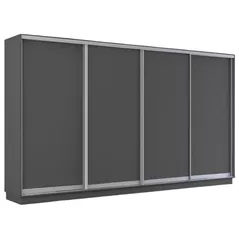 Dulap Mobildor-Lux Fox uși glisante din PAL (380x60x230H cm) Anthracite