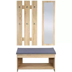 Мебель для прихожей Kesper 15979 Set antreu cuier bancheta si oglinda