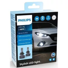 Lampă auto Philips LED H7 Ultinon Pro3022 6000K (2 шт.) (11972U3022X2)