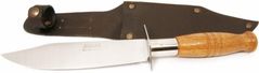 Нож MAM 70 Light Hunting Knife With Wood Handle And Leather Case