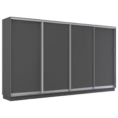 Dulap Mobildor-Lux Fox uși glisante din PAL (400x60x230H cm) Anthracite