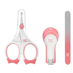 Set pentru îngrijirea bebeluşului Roxy Kids RPS-004-P Маникюрный набор ножницы-кусачки-пилочка, коралловый