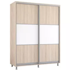 Шкаф Mobildor-Lux Aron-S 1.0m-1.8m uși glisante din PAL orizontal (160x60x200H cm) Sonoma