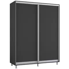 Dulap Mobildor-Lux Aron-S uși glisante din PAL (150x60x230H cm) Anthracite