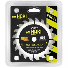 Disc de tăiere Haki 4603 Lamă de ferăstrău PROFI Ø190 60T 30/25.4