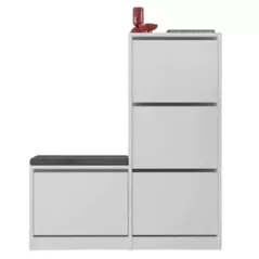 Raft pentru încălțăminte Trendy Oslo, Alb