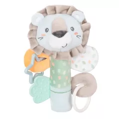 Iinel dentiție Kikka Boo 31201010317 Jucarie de plus cu inel de dentitie Jungle King