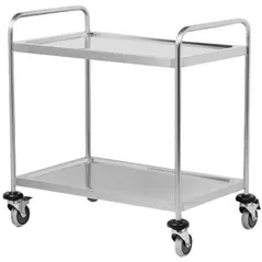 Echipament de bucătărie profesional Beckers RPC-L2S сarucior de servire cu 2 rafturi adinci 860x555x140, DBC-L2S