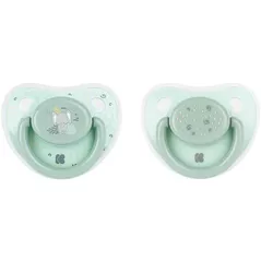 Suzetă Kikka Boo 31303010045 Suzete ortodontice din silicon Savanna Mint (6-18 luni), 2 buc.
