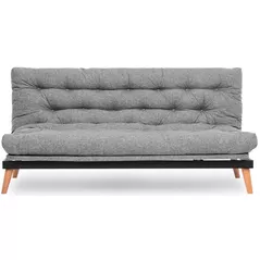 Canapea Trendy Saki Gri deschis, extensibila (3 locuri)