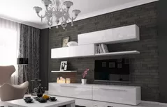 Set mobilă living Indart Livingul Kubo 11 (300x43x210)