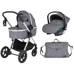 Сărucior pentru copii Moni Alina Titanium Grey, 3in1 transformabil