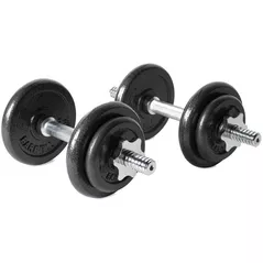 Ganteră PX Sport 10243 Set gantera reglabila 20kg, Black Painted Dumbbell, WS-108