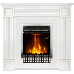 Камин электрический ArtFlame Nexor & Gala Silver, 950x1000x270mm, Alb