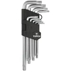 Set de unelte de mână Topex 818 Chei Torx lungi T10-T50 (1set-9buc) (35D961)