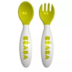 Seturi pentru hrănire bebelușilor Beaba B913399 Set lingurita si furculita practic
