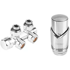 Запорная арматура Ferro ZTD30CR Chrome двусторонний комплект термостатческий двойной 1/2 coltar