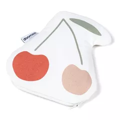 Комплект подушек и одеял Doomoo SY11 Perna termica anti-colici din bumbac organic, cu interior din samburi naturali Snoogy Cherrie