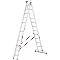 Лестница Cagsan TSA7 двухсекционная, 2x12 ст, H=6.07m, макс.нагрузка150kg