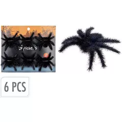 Декор Promstore 53777 Set Paianjeni Halloween 6buc, 7cm