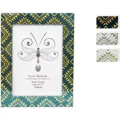 Фото-рамка Promstore 42470 пластиковая 13x18сm Золотой узор, 3 цвета