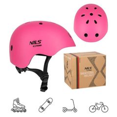 Cască de protecție Nils MT301 Abisal Pink, Size S (52-56cm)