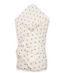 Lenjerie de pat pentru copii New Baby 58705 Одеяло-конверт хлопок lace-up Hearts