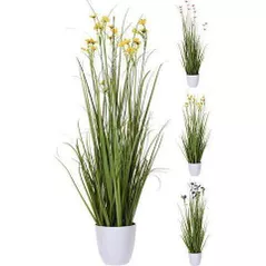 Искусственное растение Promstore 47514 Цветущая травка 95cm в горшке