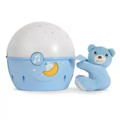 Ночной светильник Chicco 76472 Jucarie 2in1 cu proiectie aproape de stele, blue, 0+ luni