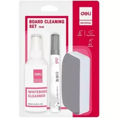 Accesoriu pentru birou Deli DL07839 set pentru tablă (spray 100ml, 2 markere, burete)