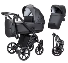 Сărucior pentru copii Angelina Carucior 2in1 Enigma Eco Black Ecco-10