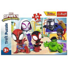 Puzzle Trefl 14348 Puzzles - 24 Maxi - Spidey and his friends / Spidey and his amazing friends