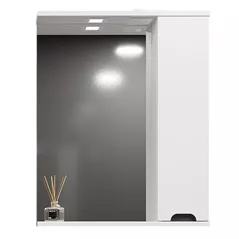 Зеркало для ванной Bayro Etna 600x750 правый белый мат