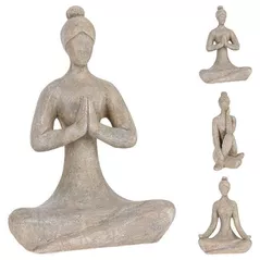 Decor H&S 17096 Statueta Doamna Yoga 29cm, ceramica